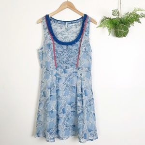 🥀 Final 🥀 Kimchi Blue Falling Leaves Silk Dress